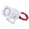 Sirene 105db 110db blanche 6v 7v 8v 9v 10v 11v 12v 13v etanche alarme electronique sonore - ECLATS DESTOCKAGE