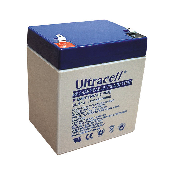 Batterie rechargeable 12v 5ah accus ul5-12 accumulateur plomb gel pile 4.5ah 5a ultracell ECLATS DESTOCKAGE