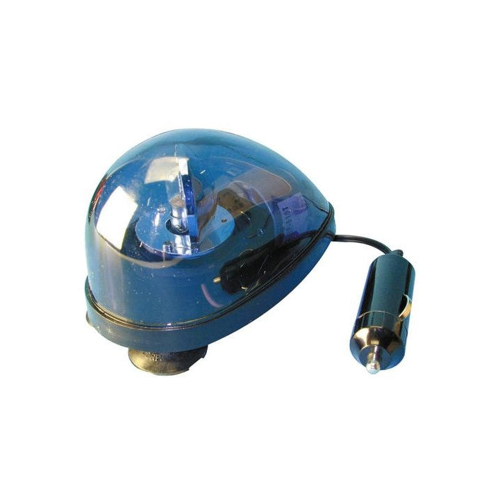 Gyrophare bleu ventouse 12v 5w haa65b girophare rotatif eclairage lumiere feu tournant electrique ECLATS DESTOCKAGE