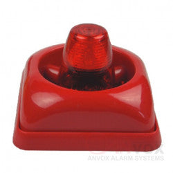 Sirene incendie fl-1l 95db 12v 24v 200ma rouge avec flash systeme alarme sonore ECLATS DESTOCKAGE