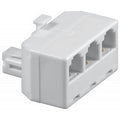 Adaptateur telephone rj11 6p4c male vers 3 rj11 femelle splitter 3 voies ECLATS DESTOCKAGE