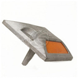 Plot routier aluminium Reflecteur double ancrage rétro-réfléchissant se92 securite routiere marquage ECLATS DESTOCKAGE