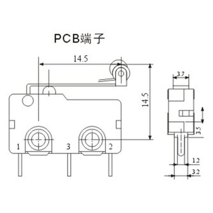 Contact autoprotection 5a sous 220v levier kw12-3 micro switch interrupteur ECLATS DESTOCKAGE