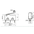 Contact autoprotection 5a sous 220v levier kw12-3 micro switch interrupteur ECLATS DESTOCKAGE