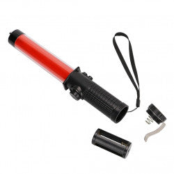 Baton lumineux 26cm torche Eclairage led lumiere rouge circulation route aeroport ECLATS DESTOCKAGE