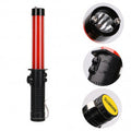 Baton lumineux 26cm torche Eclairage led lumiere rouge circulation route aeroport ECLATS DESTOCKAGE