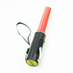 Baton lumineux 26cm torche Eclairage led lumiere rouge circulation route aeroport ECLATS DESTOCKAGE