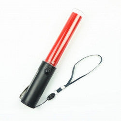Baton lumineux 26cm torche Eclairage led lumiere rouge circulation route aeroport ECLATS DESTOCKAGE