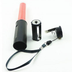 Baton lumineux 26cm torche Eclairage led lumiere rouge circulation route aeroport ECLATS DESTOCKAGE