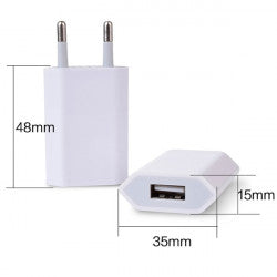 Adaptateur secteur 220v chargeur euro 1 usb dual 1a pour Samsung iPhone HTC ECLATS DESTOCKAGE