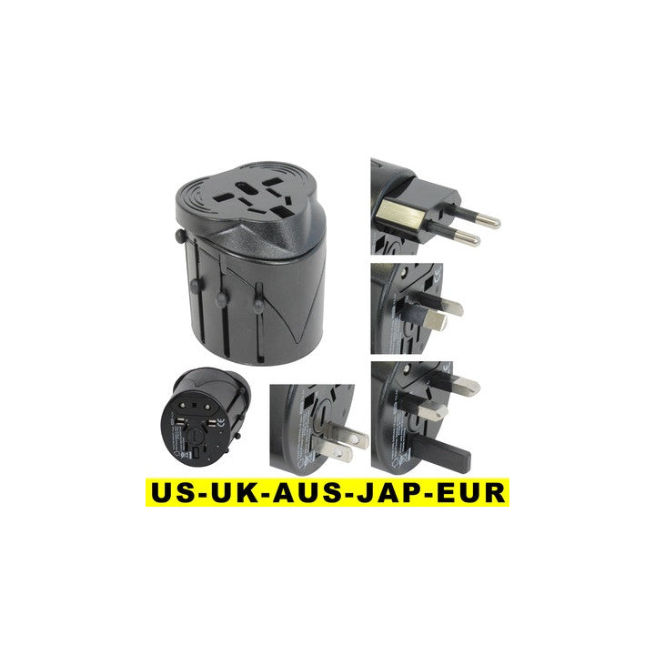 Adaptateur universel secteur prise electrique voyage 150 pays europe hq-travel11 usa uk japon suisse ECLATS DESTOCKAGE