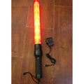 Baton lumineux GM torche rechargeable rouge signalisation police route circulation voiture avion ECLATS DESTOCKAGE