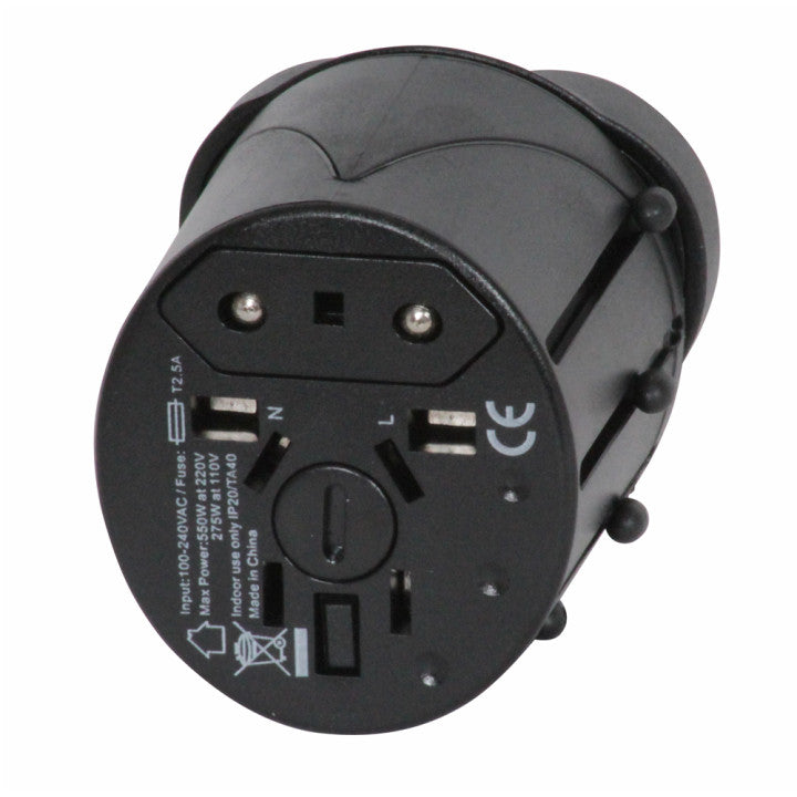 Adaptateur universel secteur prise electrique voyage 150 pays europe hq-travel11 usa uk japon suisse ECLATS DESTOCKAGE