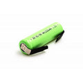 Batterie rechargeable 1200mah 2A 1.2v lr06 cosse aa am3 lr6 ni-mh avec patte pour rasoir brosse dent ECLATS DESTOCKAGE