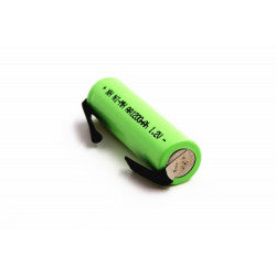 Batterie rechargeable 1200mah 2A 1.2v lr06 cosse aa am3 lr6 ni-mh avec patte pour rasoir brosse dent ECLATS DESTOCKAGE