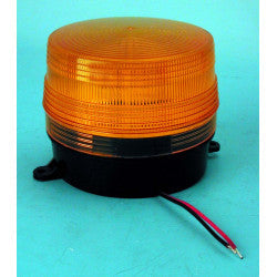 Flash alarme stroboscope feu xenon 6v 12v couleur ambre esb-100 orange ø100x80mm ip 65 ECLATS DESTOCKAGE