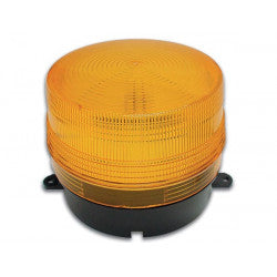 Flash alarme stroboscope feu xenon 6v 12v couleur ambre esb-100 orange ø100x80mm ip 65 ECLATS DESTOCKAGE