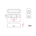 Contacteur alarme contact nf 0.5a 100v cc haa305 capteur detecteur ouverture magnetique ECLATS DESTOCKAGE