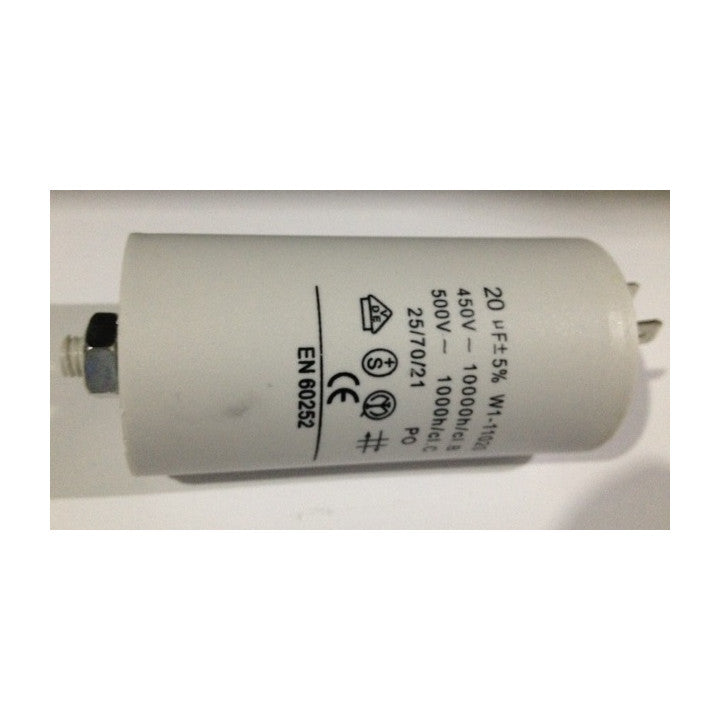Condensateur 20mf 20 mf micro farad 450v 50/60 hz BFC51 cbb60 9210028B5 (BRANDT) cosse am ECLATS DESTOCKAGE