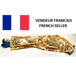 Couverture de survie protection froid chaleur humidite film or resistant securite lag154.0468 ECLATS DESTOCKAGE