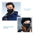 Masque respiratoire coton lavable reutilisable + valve sans filtre 5 couches anti pollution ECLATS DESTOCKAGE