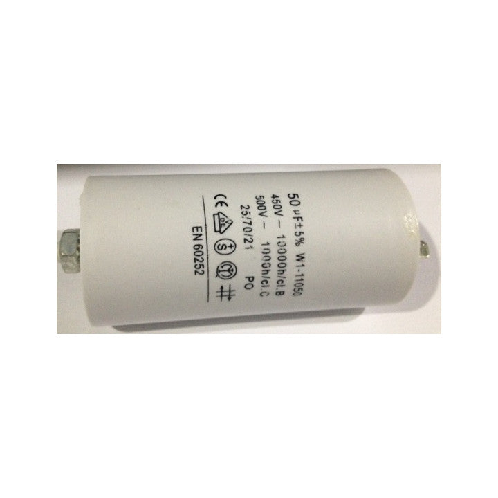Condensateur 50µf 50 mf uf micro farad 400v 450v 500v 50/60 hz cbb60 w1-11050 condo demarrage moteur cosse ECLATS DESTOCKAGE