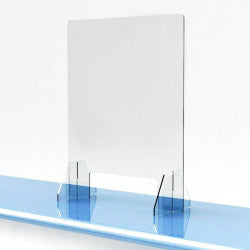 vitre ecran protection plexiglass transparent 35X45cm comptoir accueil réception separation latérale bouclier hygiaphone A01 - ECLATS DESTOCKAGE