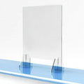 vitre ecran protection plexiglass transparent 35X45cm comptoir accueil réception separation latérale bouclier hygiaphone A01 ECLATS DESTOCKAGE
