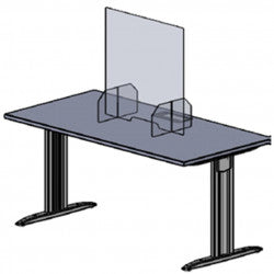 vitre ecran protection plexiglass transparent 50X45cm separation latérale bouclier hygiaphone separateur A03 - ECLATS DESTOCKAGE