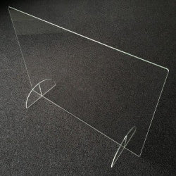 vitre ecran protection plexiglass transparent 50X45cm separation latérale bouclier hygiaphone separateur A03 - ECLATS DESTOCKAGE