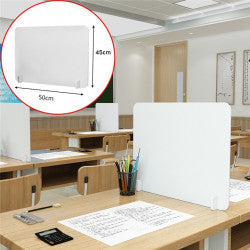 vitre ecran protection plexiglass transparent 50X45cm separation latérale bouclier hygiaphone separateur A03 - ECLATS DESTOCKAGE