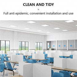 vitre ecran protection plexiglass transparent 50X45cm separation latérale bouclier hygiaphone separateur A03 - ECLATS DESTOCKAGE