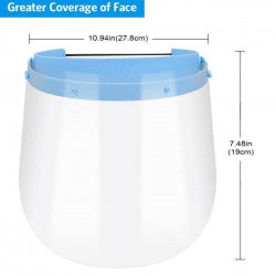 Bouclier visiere de protection anti-gouttelettes réglable anti-salive facial complet Transparent réglable léger ECLATS DESTOCKAGE