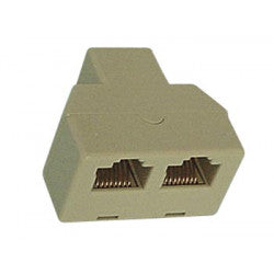 Adaptateur 8p8c rj45 femelle 2 x rj45 femelle doubleur dedoubleur modulaire ethernet network lan ECLATS DESTOCKAGE