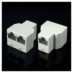 Adaptateur 8p8c rj45 femelle 2 x rj45 femelle doubleur dedoubleur modulaire ethernet network lan ECLATS DESTOCKAGE