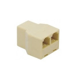 Adaptateur 8p8c rj45 femelle 2 x rj45 femelle doubleur dedoubleur modulaire ethernet network lan ECLATS DESTOCKAGE
