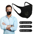 Masque respiratoire lavable reutilisable + 2 valves sans filtre coton mrlavf anti pollution ECLATS DESTOCKAGE