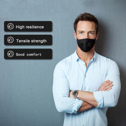 Masque respiratoire lavable reutilisable + 2 valves sans filtre coton mrlavf anti pollution ECLATS DESTOCKAGE