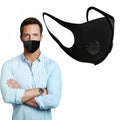 Masque respiratoire lavable reutilisable + 2 valves sans filtre coton mrlavf anti pollution ECLATS DESTOCKAGE