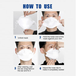 1 Masque bouche Filtration Coton kf94 Filtre securite ECLATS DESTOCKAGE