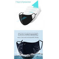 Masque respiratoire coton lavable reutilisable livre sans filtre mrlavf anti poussiere pollution ECLATS DESTOCKAGE