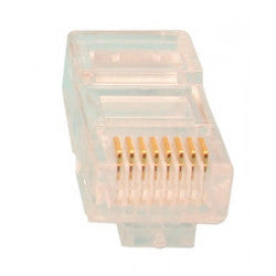 1 fiche modulaire rj45 plug cristal 8p/8c reseau prise telephonique telephonie 8p8c cat5 cat5e - ECLATS DESTOCKAGE