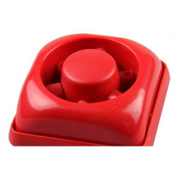 Sirene incendie 95db 12v 24v rouge FL-1 systeme alarme sonore feu ECLATS DESTOCKAGE