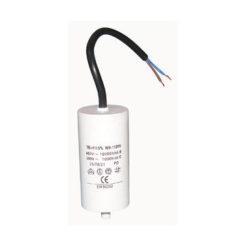 Condensateur condo fil 16mf 16 mf micro farad cbb60 450v 400v 450v 500v moteur W9-11216N ECLATS DESTOCKAGE