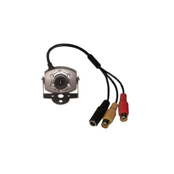 Camera noir blanc 9v 10v 11v 12v 1/4 objectif video 3,6mm audio led infrarouge nocturne discrete ECLATS DESTOCKAGE