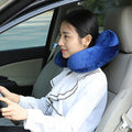 Coussin gonflable en u pour repos du cou en voyage avion loisir voiture bus ECLATS DESTOCKAGE