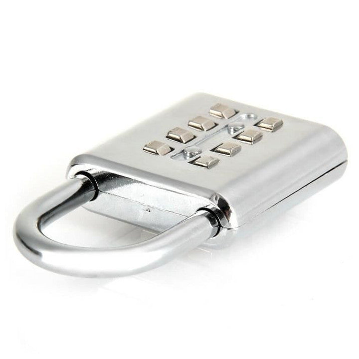 Cadenas antivols 25mm combinaison 4 chiffres code numero fermeture ouverture securisee fd 6038a ECLATS DESTOCKAGE