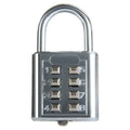 Cadenas antivols 25mm combinaison 4 chiffres code numero fermeture ouverture securisee fd 6038a ECLATS DESTOCKAGE