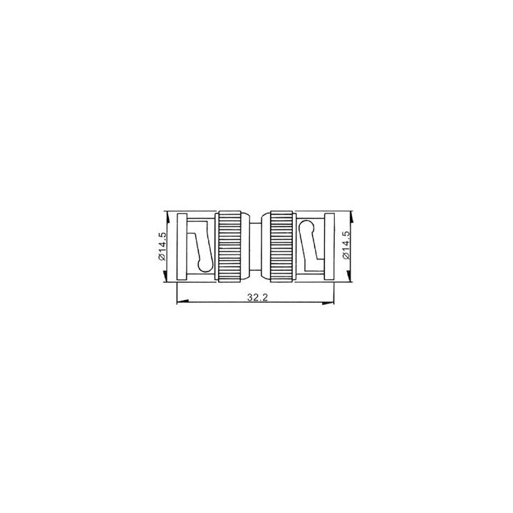 Adaptateur bnc male vers bnc mâle double convertisseur cbnc10 ECLATS DESTOCKAGE