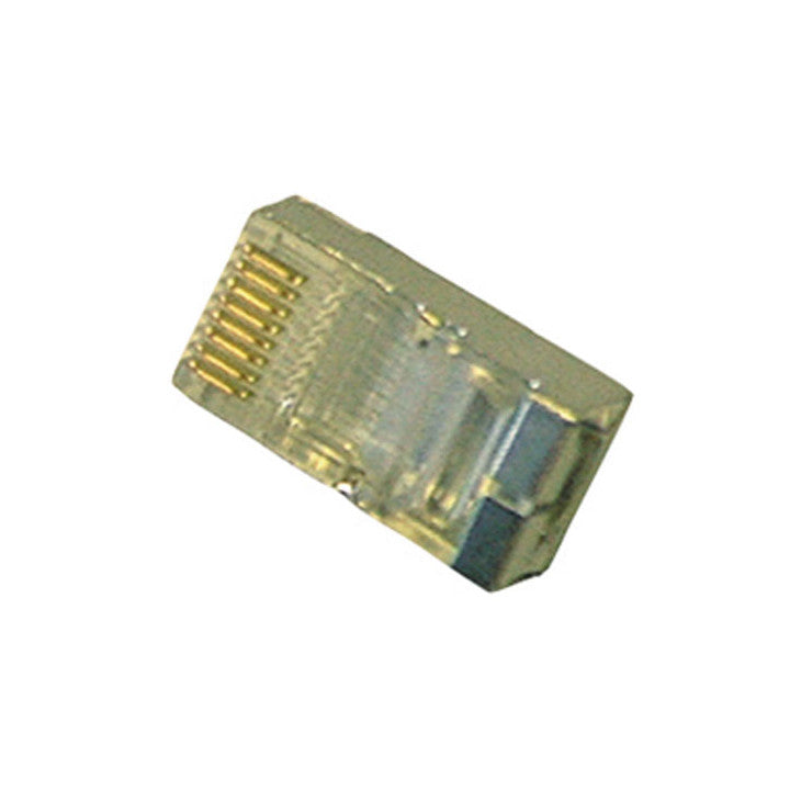 Fiche modulaire rj45 8p/8c pour reseau (1 pièce) plug mâle 8 poles blindee co8p8cmbl - ECLATS DESTOCKAGE